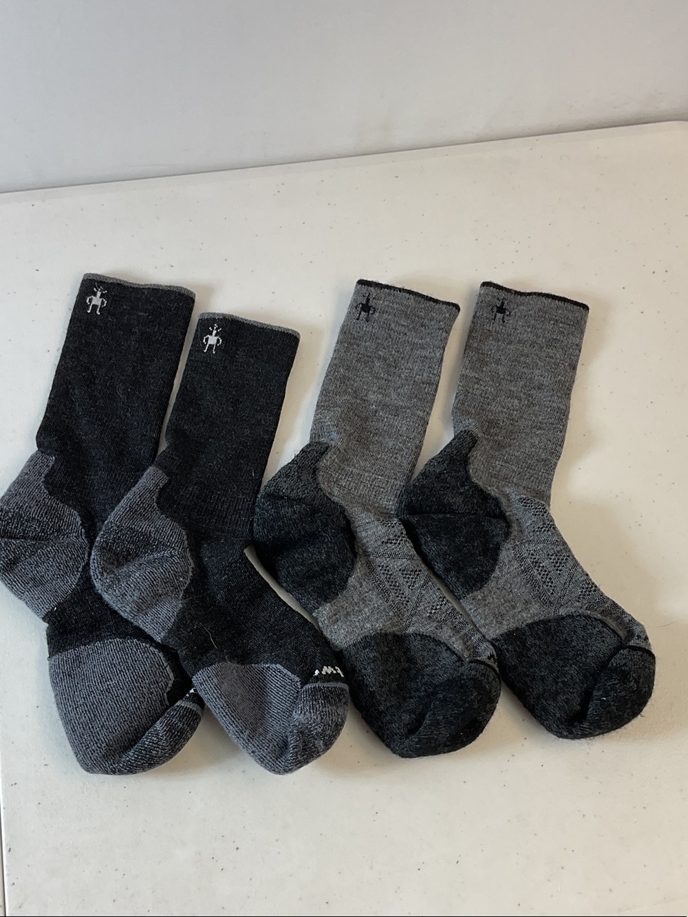 Smartwool Women's Grey Crew Performance Socks - Pair of 2